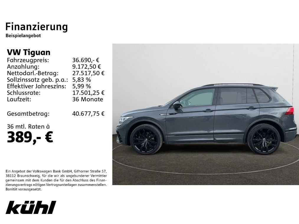 Volkswagen Tiguan 2.0 TDI DSG 4M R-Line Navi AHK Pano Black foto 2