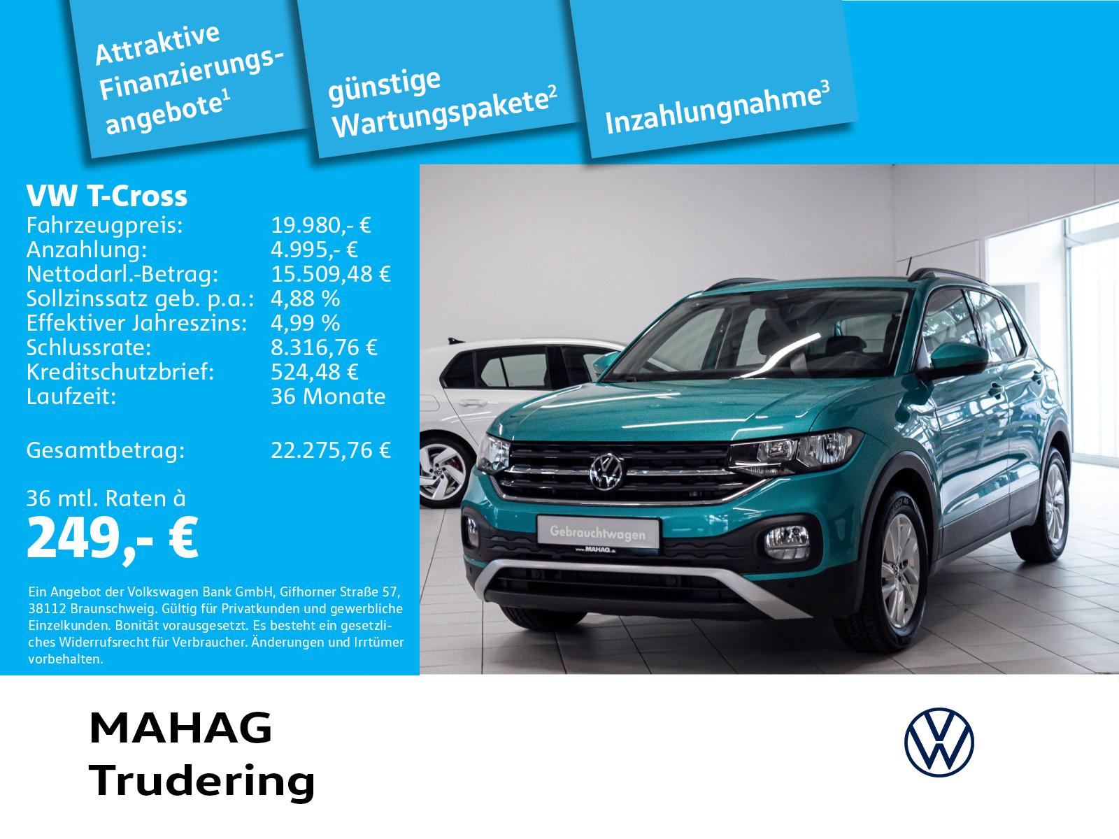 Volkswagen T-Cross Life 1.0 TSI ParkPilot ACC App DAB+ 6-Ga
