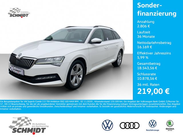 Skoda Superb Combi 2.0 TDI Ambition DSG LED NAVI  RFK