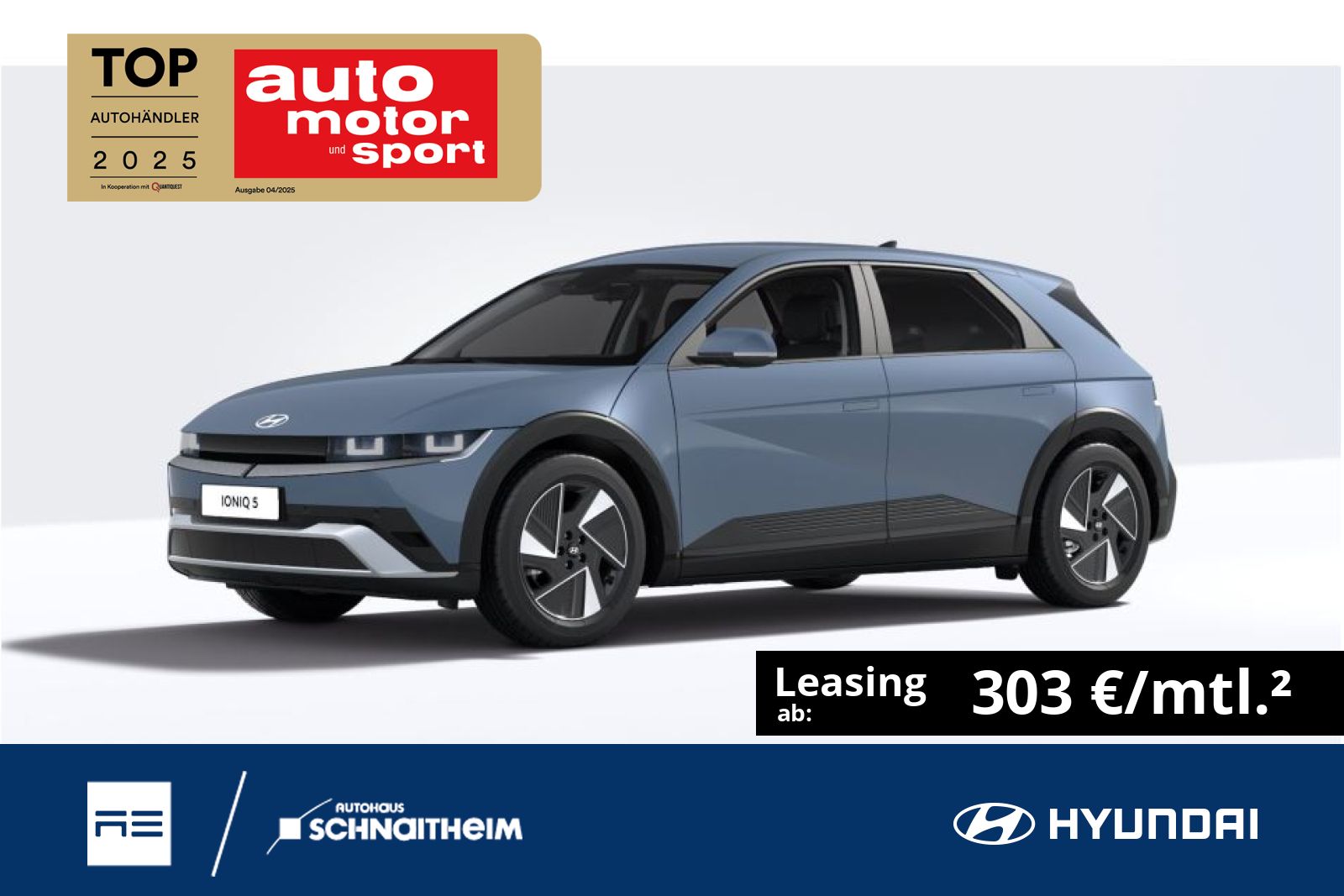 Hyundai IONIQ 5 63 kWh Batt. 127kW (170 PS), Heckantri