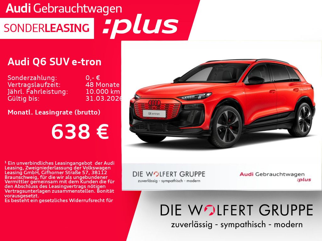 Audi Q6 e-tron quattro S line AHK*PANO*ACC*B&O*LUFT