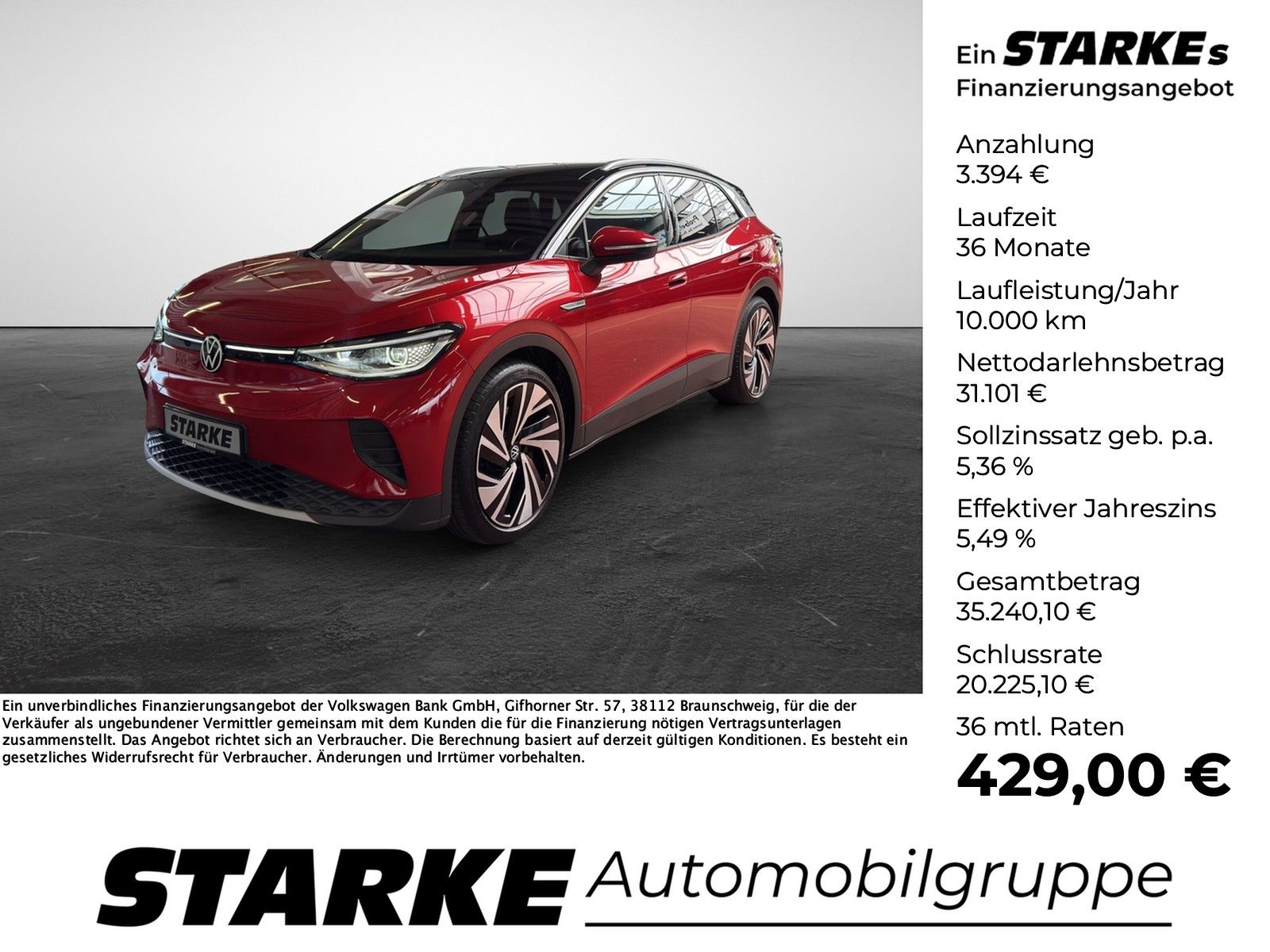 VW ID.4 Pro Performance  Panodach AHK Standheiz Nav