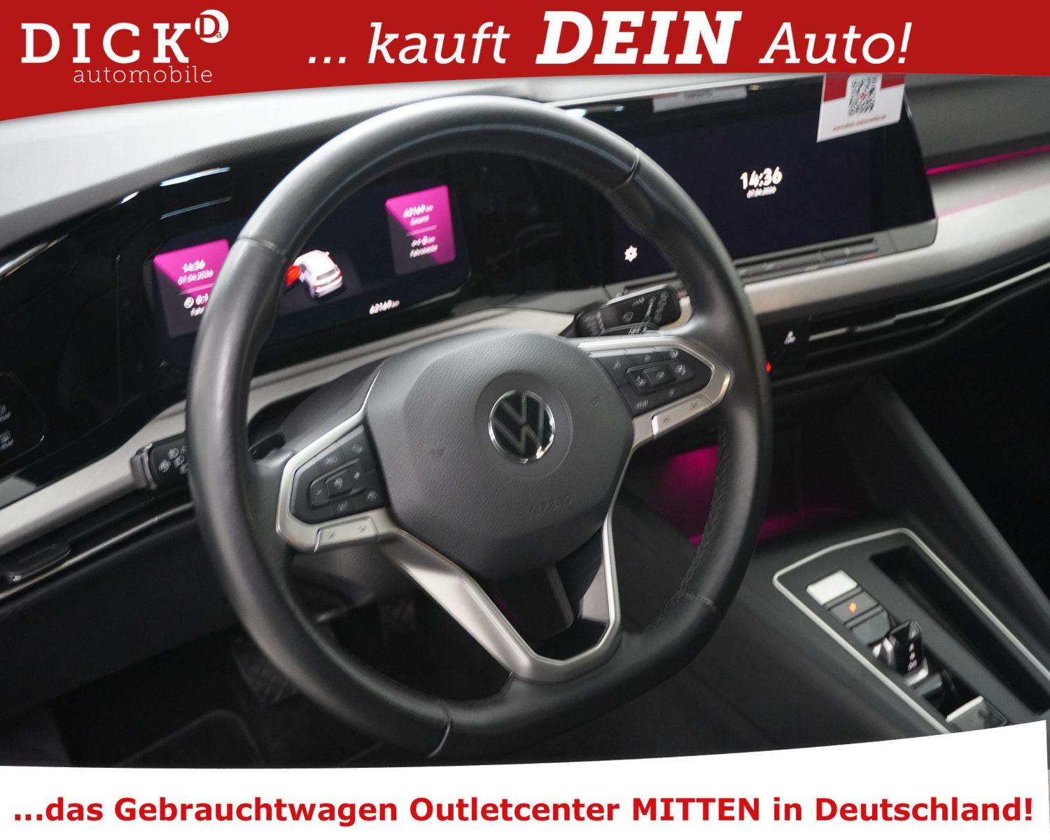 Fahrzeugabbildung Volkswagen Golf VIII 2.0d DSG Life MEMO+MASSAG+VIRTU+AHK+AC