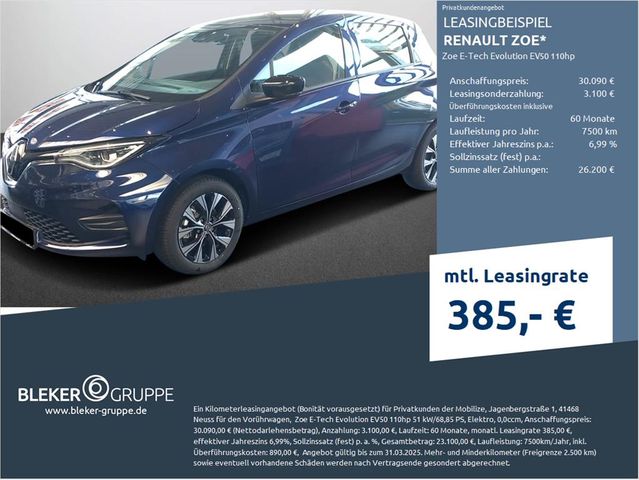 Renault ZOE E-Tech Evolution EV50 110hp