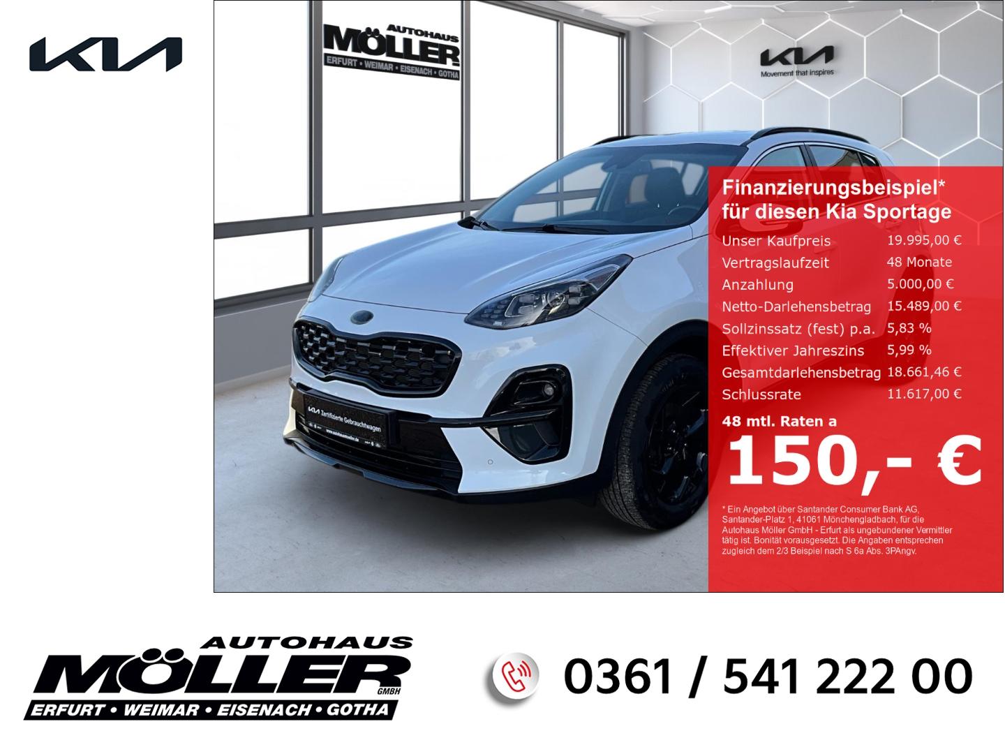 Kia Sportage Black Edition 1.6T Navi Kamera Totwinke