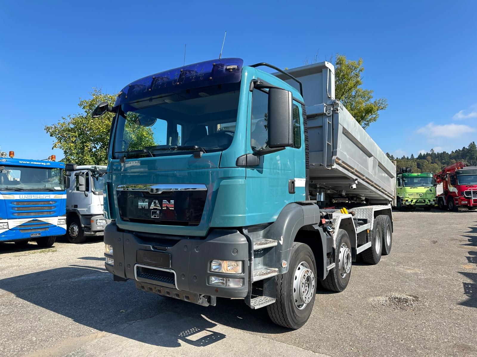 MAN TGS 35.480 8x4 Wechselsistem Kipper Silo