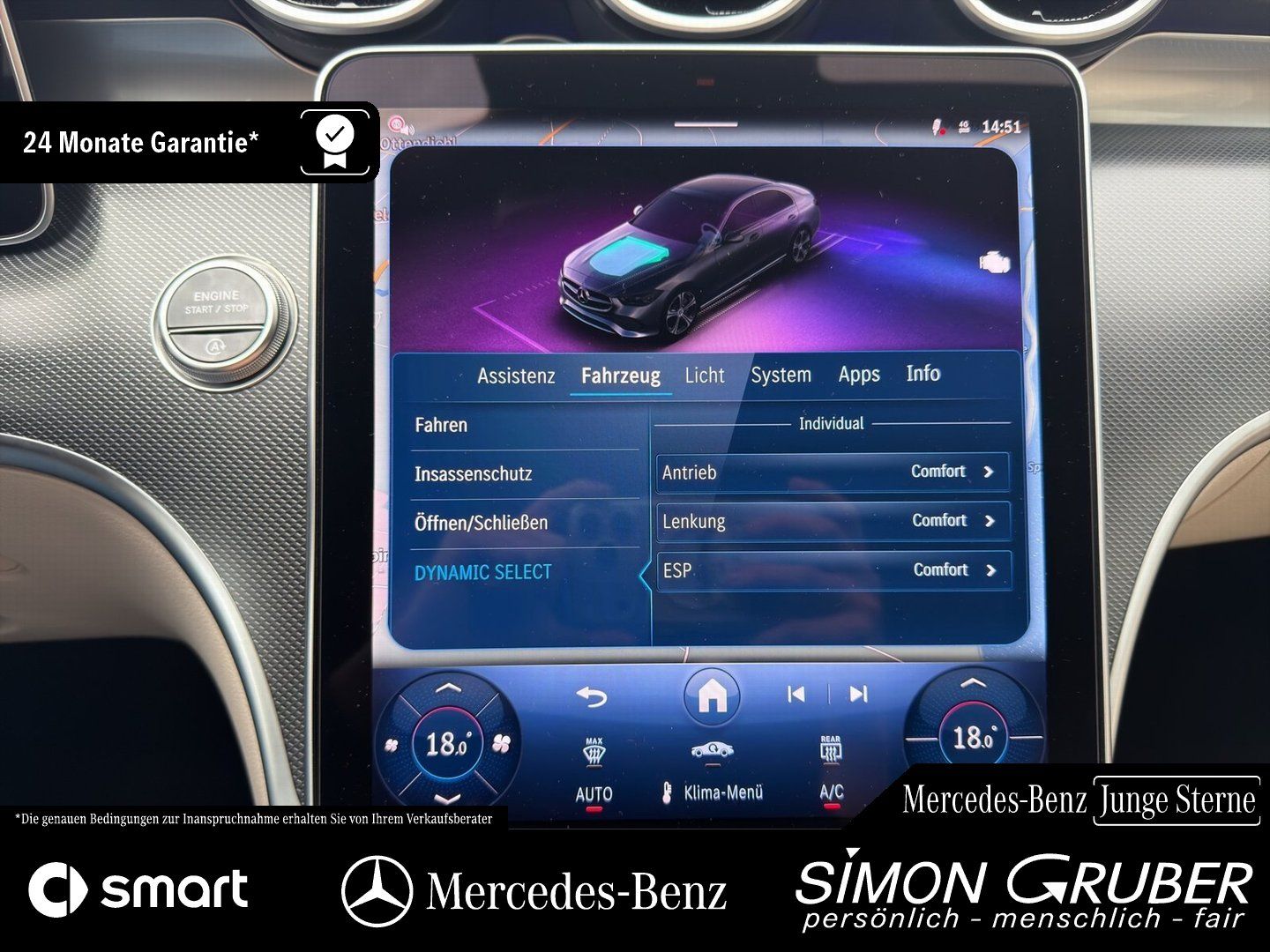 Fahrzeugabbildung Mercedes-Benz C 200 d Avantgarde Navi MBUX Kamera LED LRH 18Zo