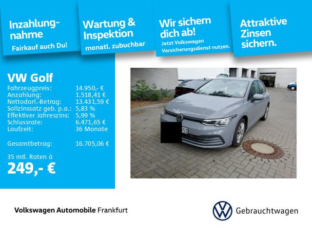 Volkswagen Golf VIII 1.0 TSI FrontAssist LED Climatronic, миниатюра 16