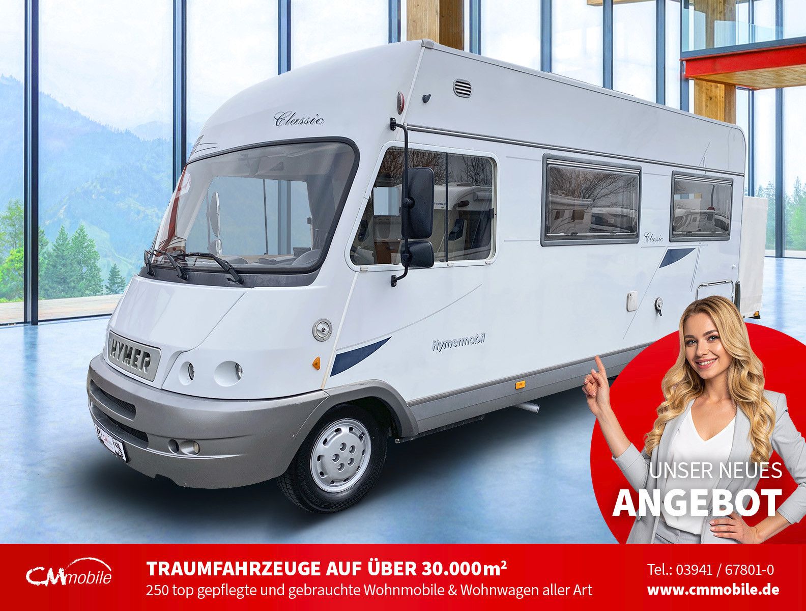 HYMER / ERIBA / HYMERCAR
 Classic BC 575 - Hub&Festbett -
