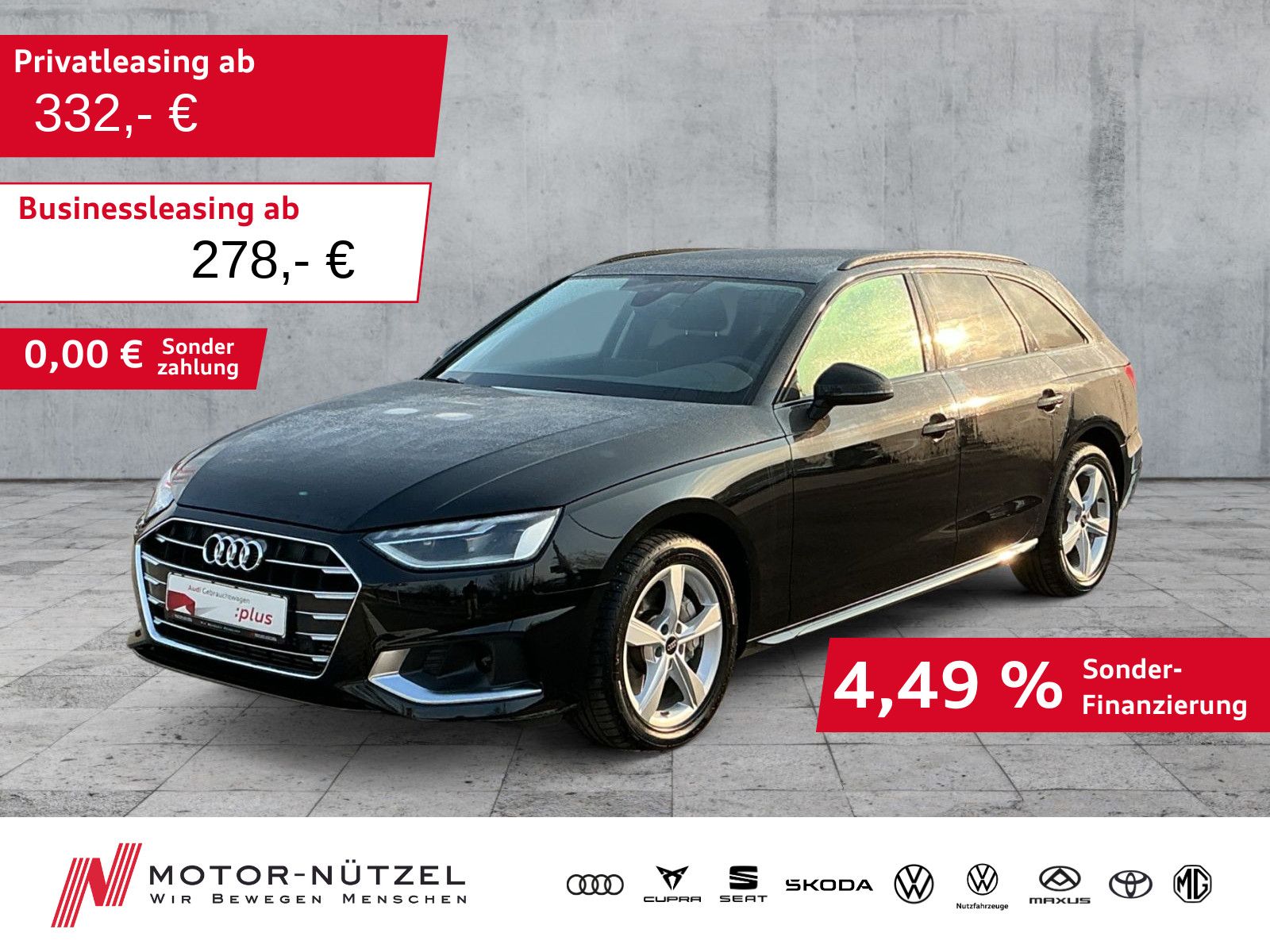 Audi A4 Avant 40 TFSI S-TR ADVANCED LED+NAVI+PDC+GRA