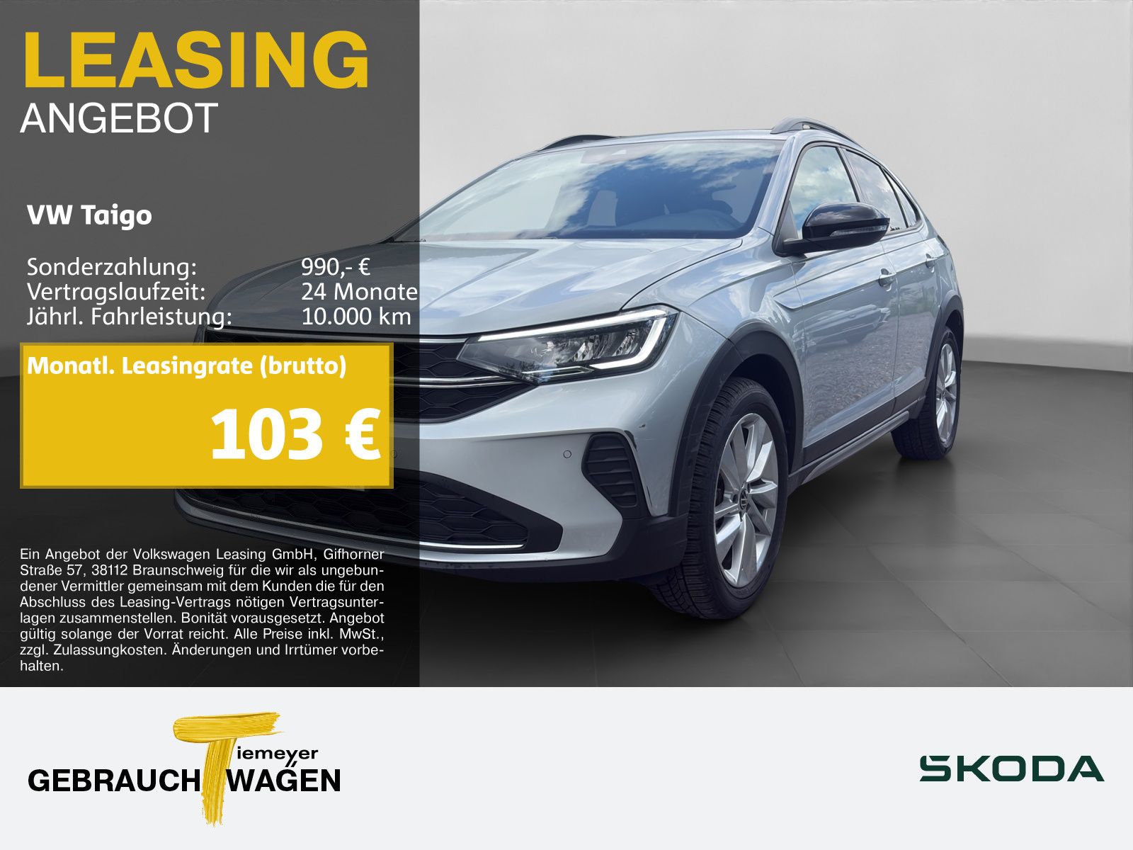 Volkswagen Taigo 1.0 TSI DSG GOAL+ NAVI ASSIST behMFL