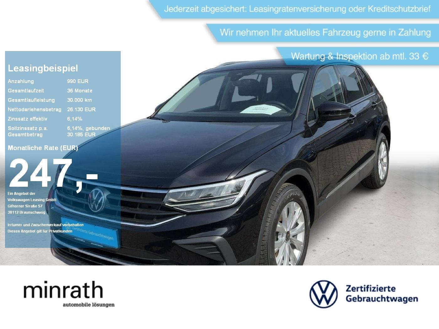 Volkswagen Tiguan Life 2.0 TDI DSG APP+SHZ+AHK+ACC+LED+NAVI