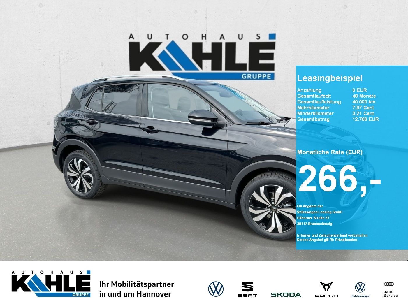 Volkswagen T-Cross Style 1.0 l TSI DSG Black RFK AHK GJR