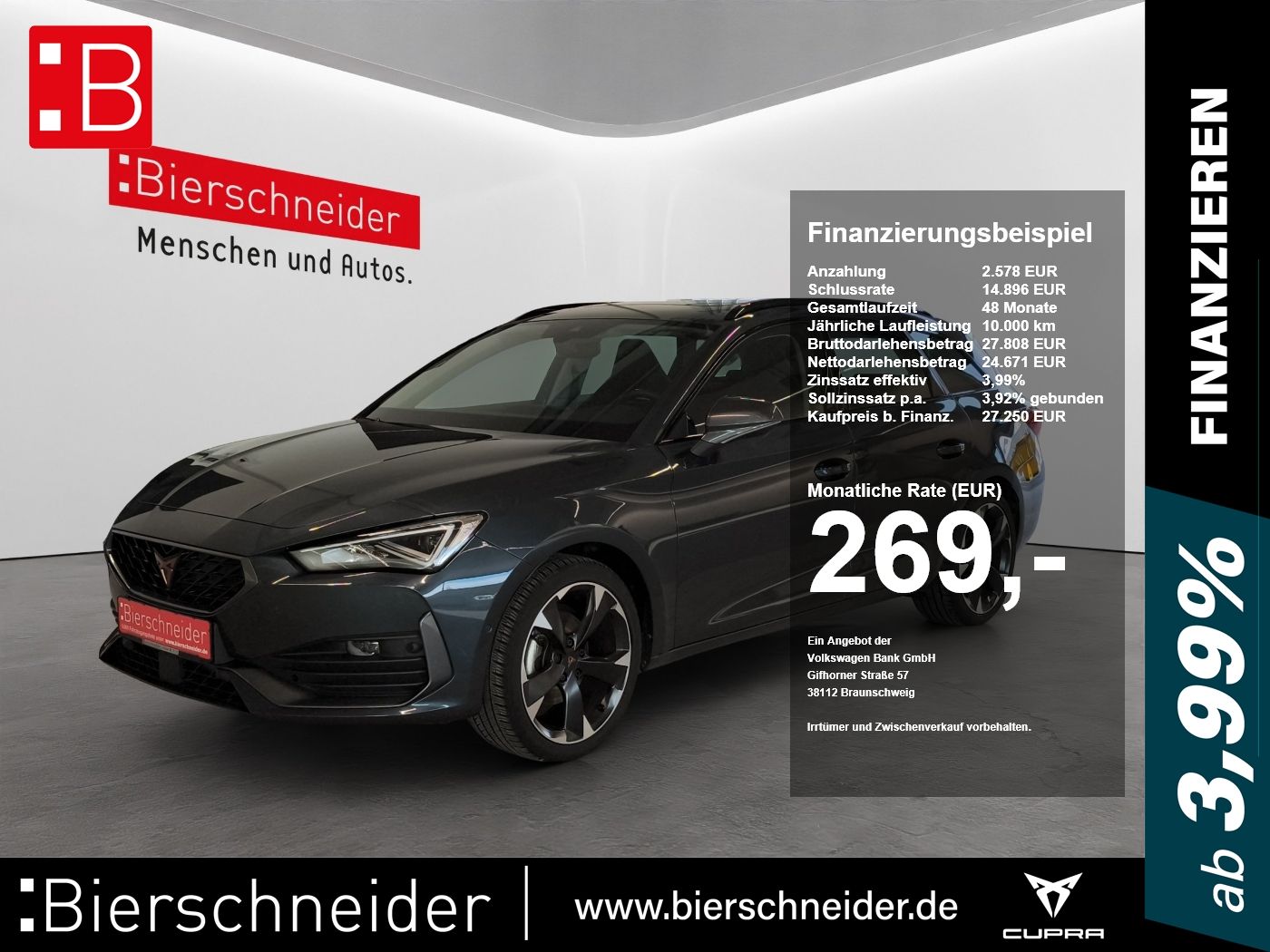 Cupra Leon SP 1.5 TSI PANORAMA+AHK+KAMERA+PARKLENK