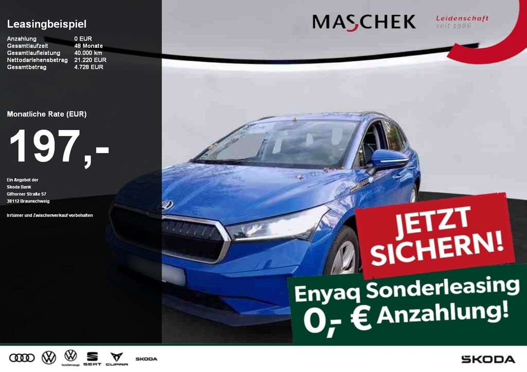 Skoda Enyaq 50 *Sonderleasing ohne zzgl. Kosten* Navi