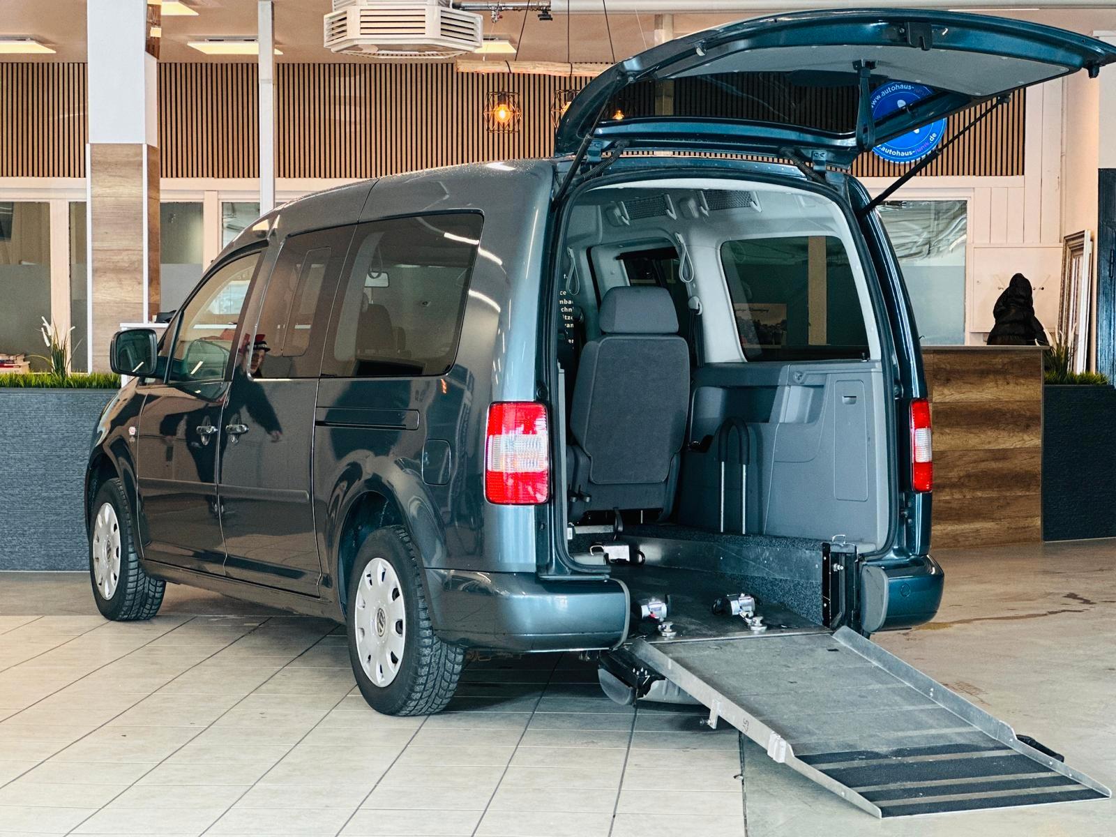 Volkswagen Caddy 1,6-Maxi-Behindertengerecht-Rampe-TOP