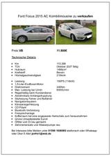 Ford Focus 2015 AC Kombilimousine - Ford Focus: 201