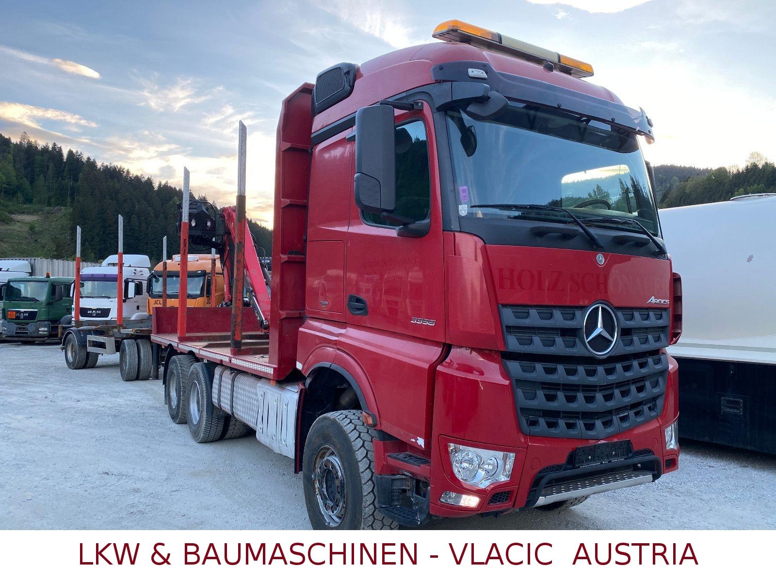 Mercedes-Benz AROCS 3358 6X4 Blatt/Blatt Kran Epsilon 120Z