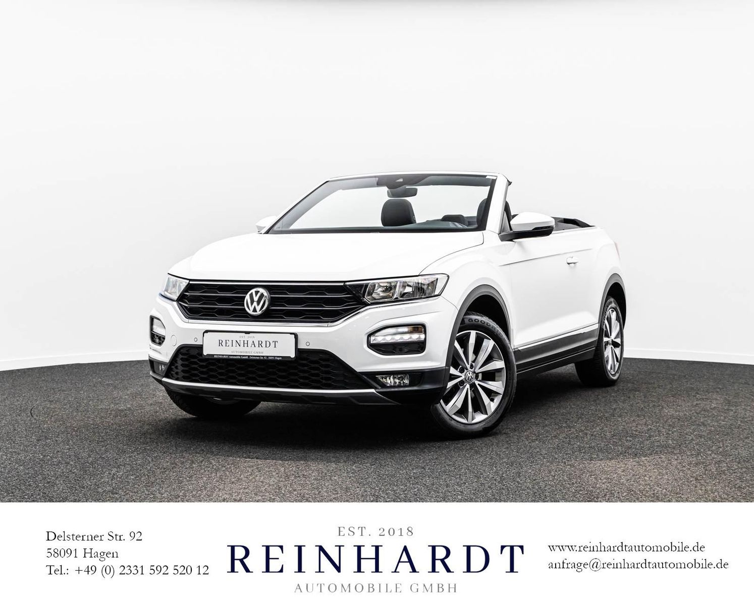 VW T-ROC CABRIOLET STYLE PURE-WHITE/SHZ/LANE/SCHOTT