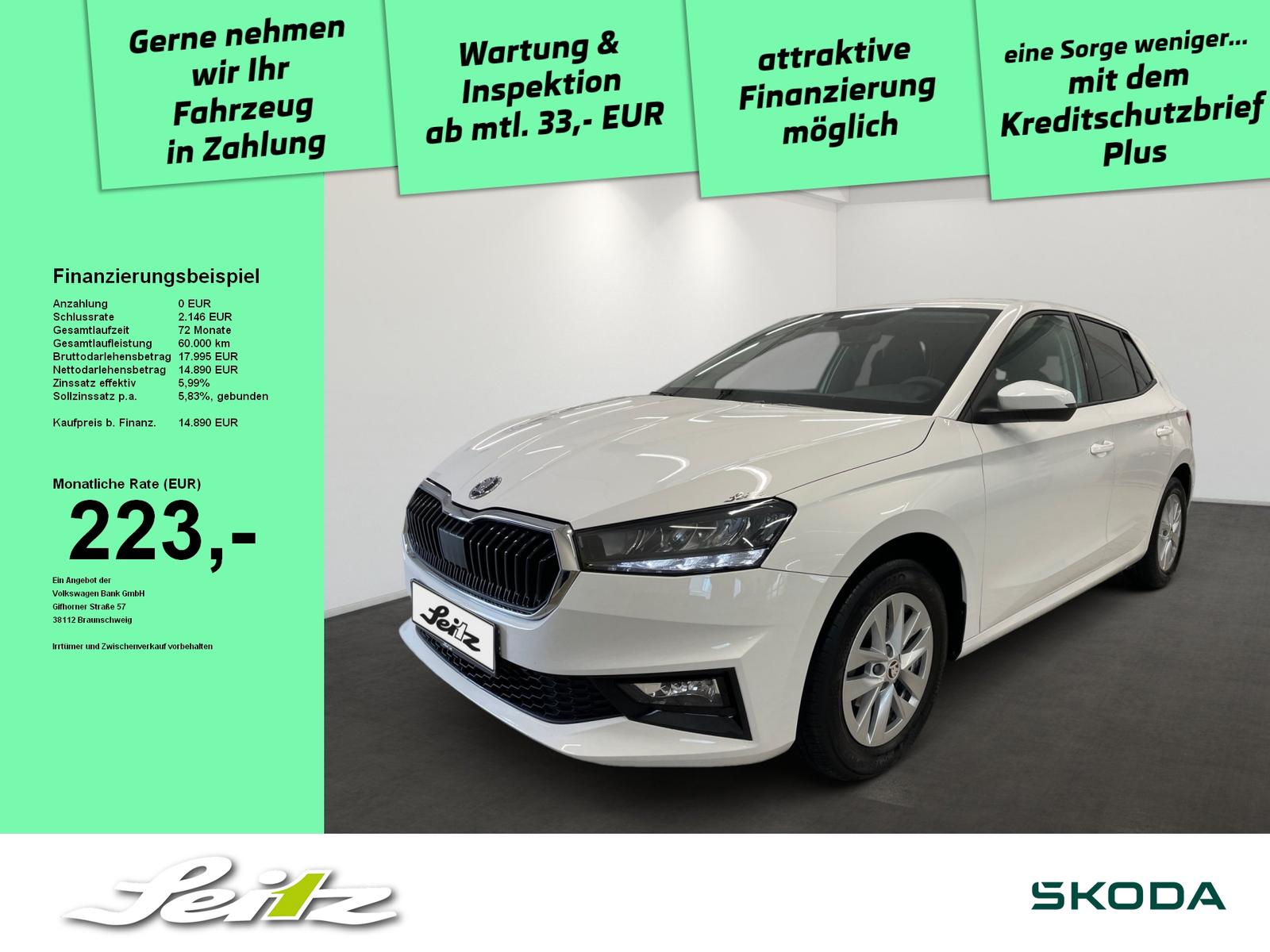 Skoda Fabia 1.0 TSI Active *LED*PARKSENSOR*SITZHZG*