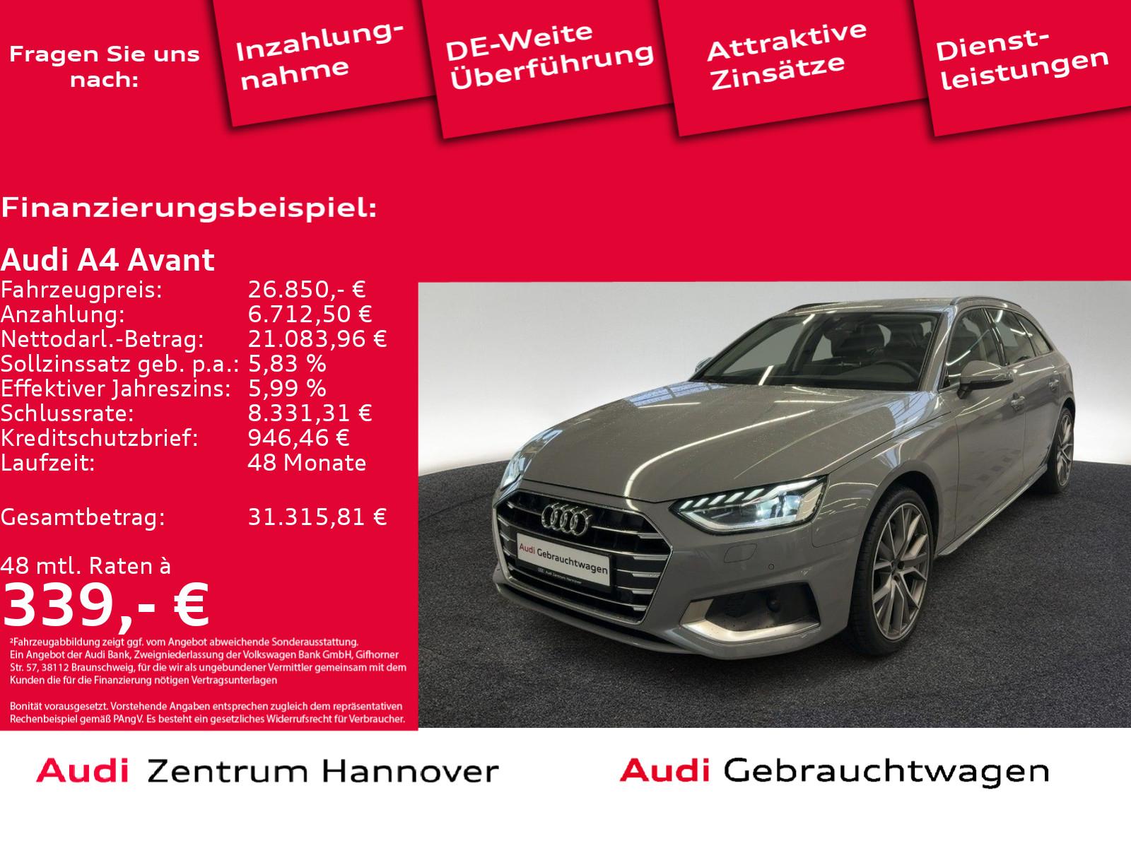 Audi A4 Avant 40 TDI advanced Matrix Kamera Navi virt