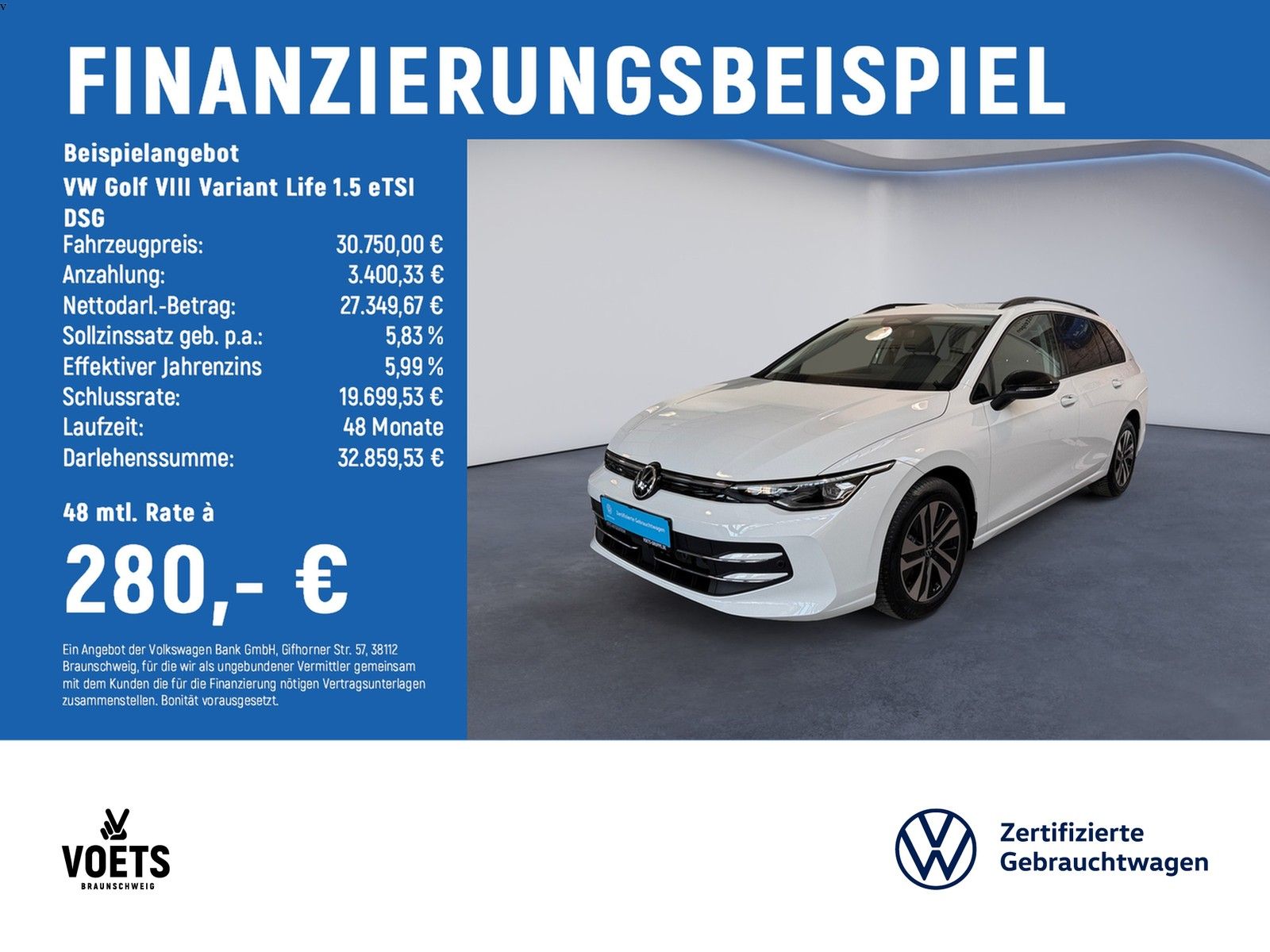 Volkswagen Golf VIII Variant Life 1.5 eTSI DSG RearView ACC foto 1