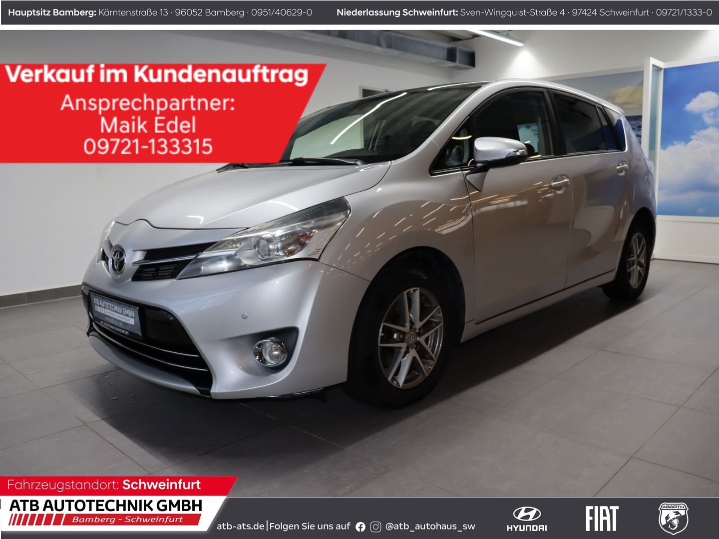Fahrzeugabbildung Toyota Verso 1.8l Multidrive S Skyview Edition 5-Sitzer
