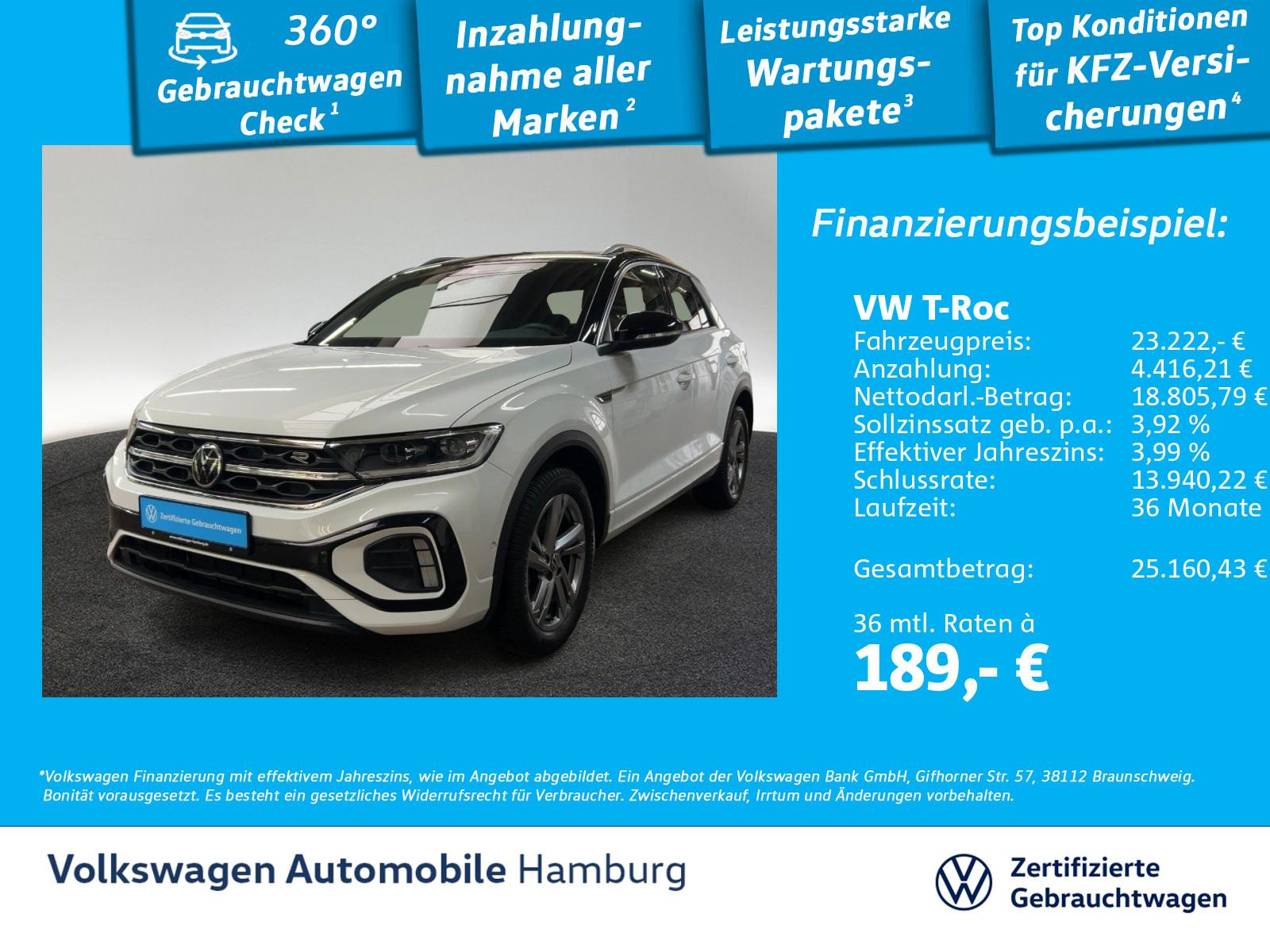 Volkswagen T-Roc 1.0 TSI R-Line AHK Rückfahrkamera Navi