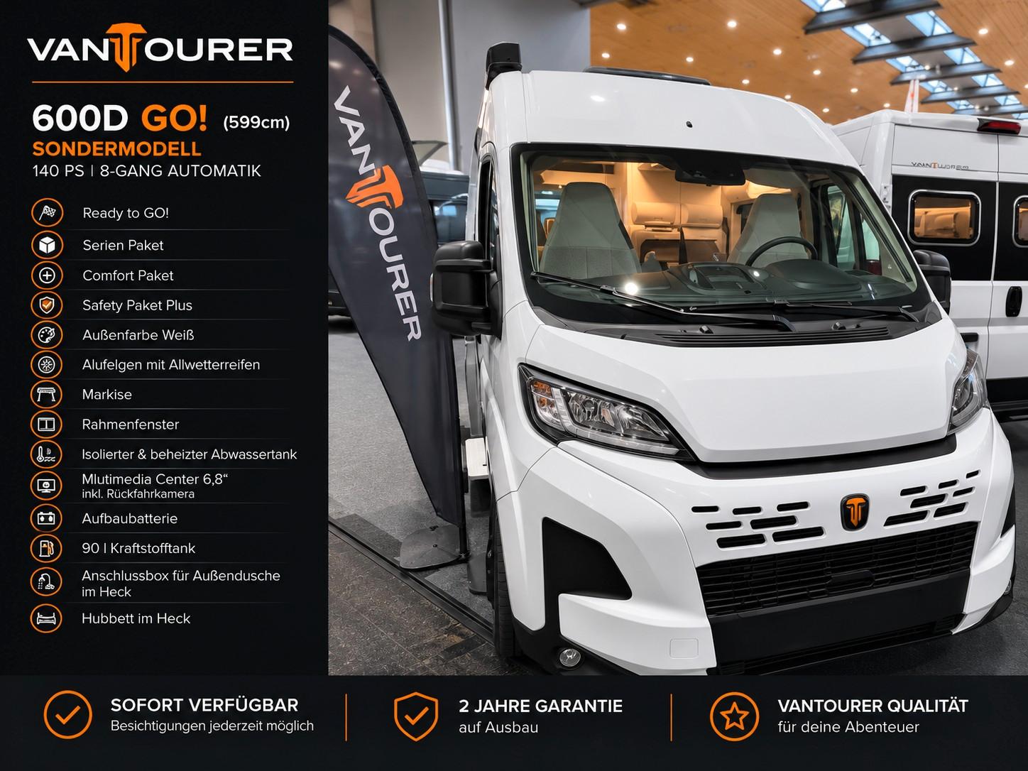 VANTourer 600D Go MJ 2026 Automatik, Hubbett & Safety