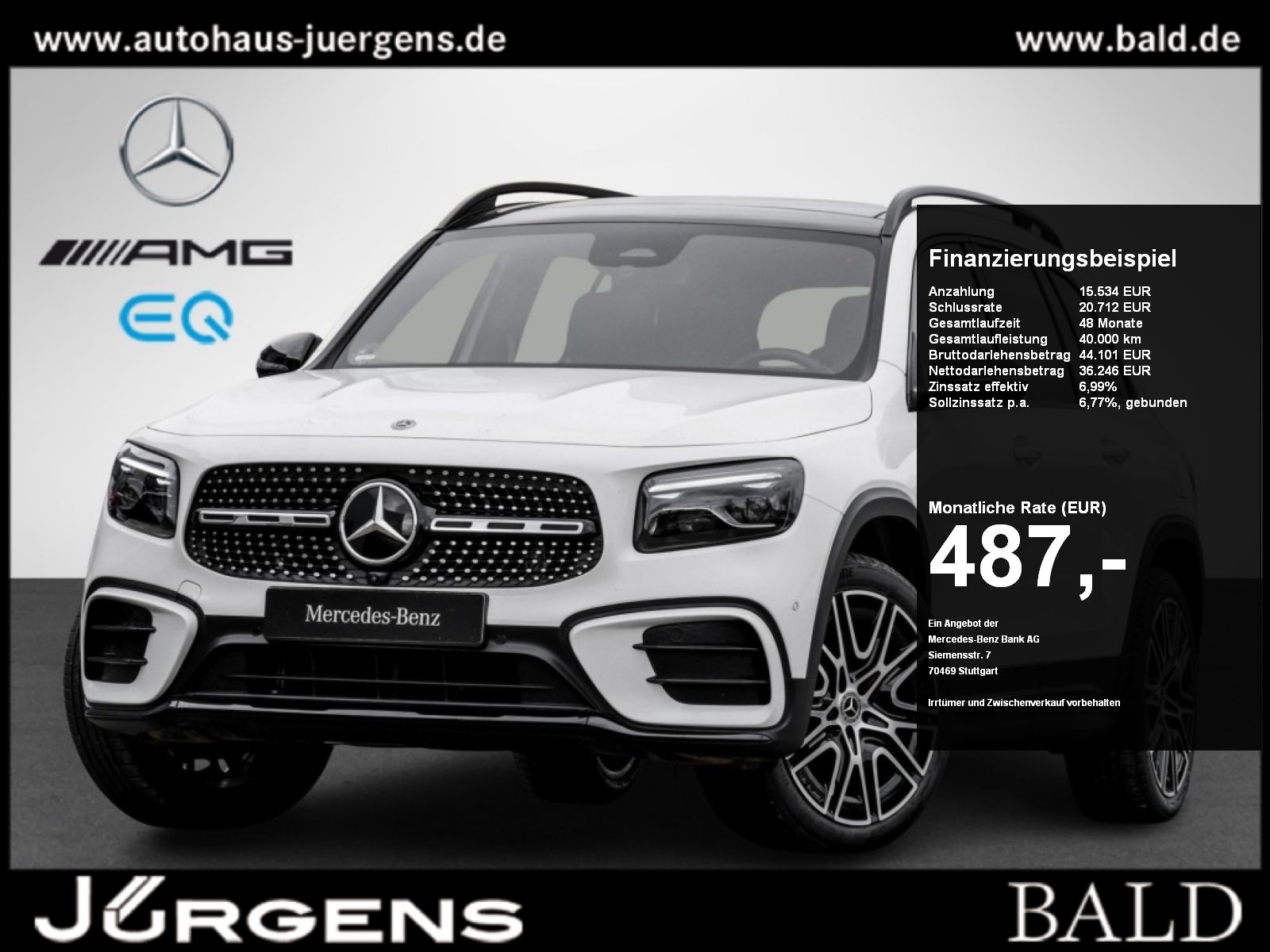 Mercedes-Benz GLB 250 4M AMG-Sport Pano AHK 360 7Sitze MBeam
