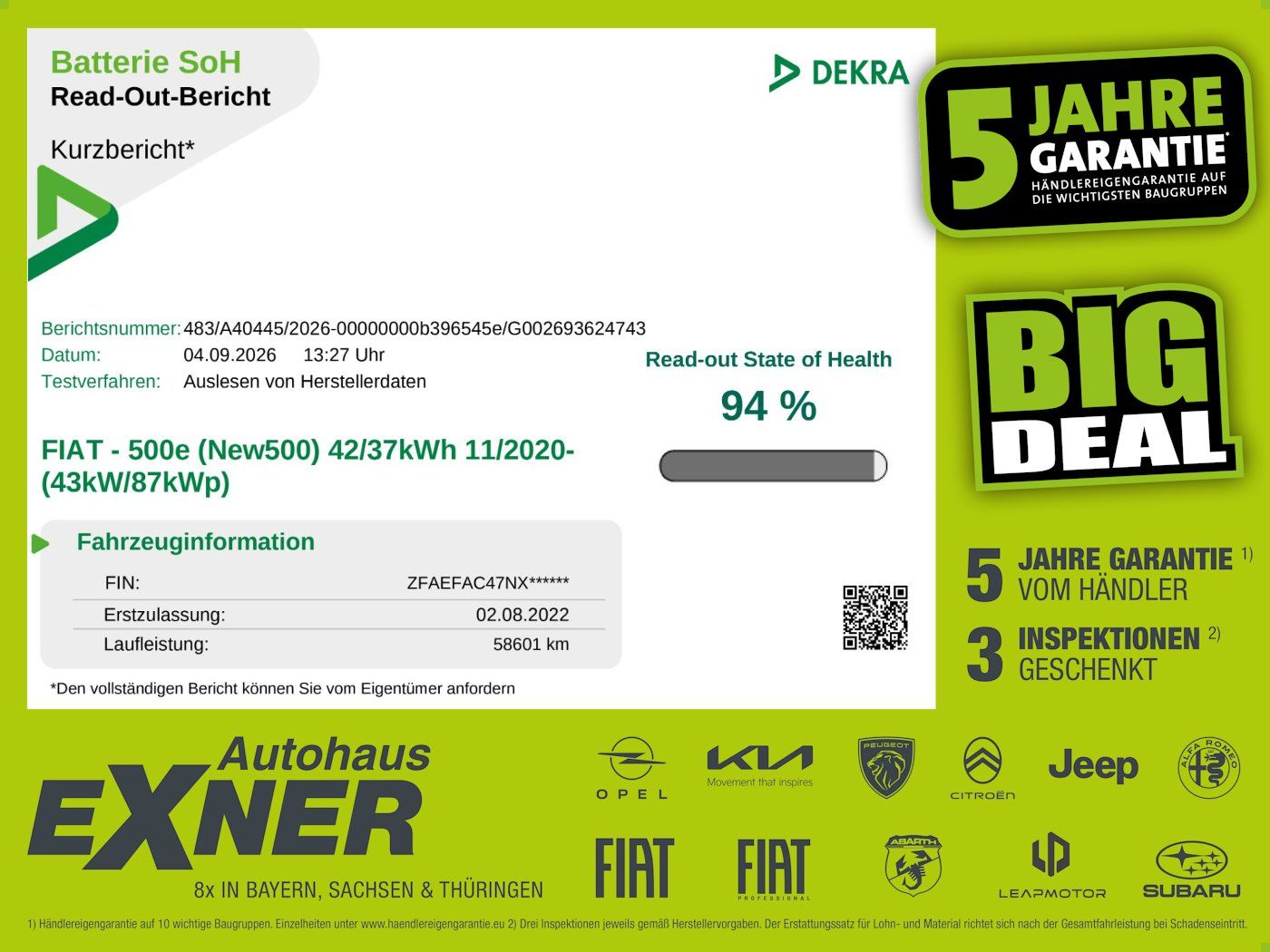 Fiat 500 e Lim. ICON 42 kWh Navi+Kam.+KeyLess+KlimaA
