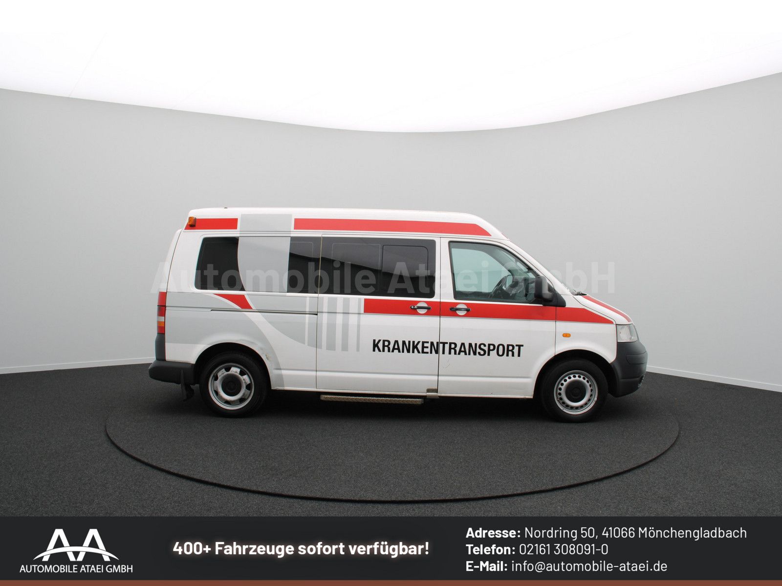 Fahrzeugabbildung Volkswagen T5 Transporter 2.5 TDI *KTW* 1.Hand+ Klima 9558