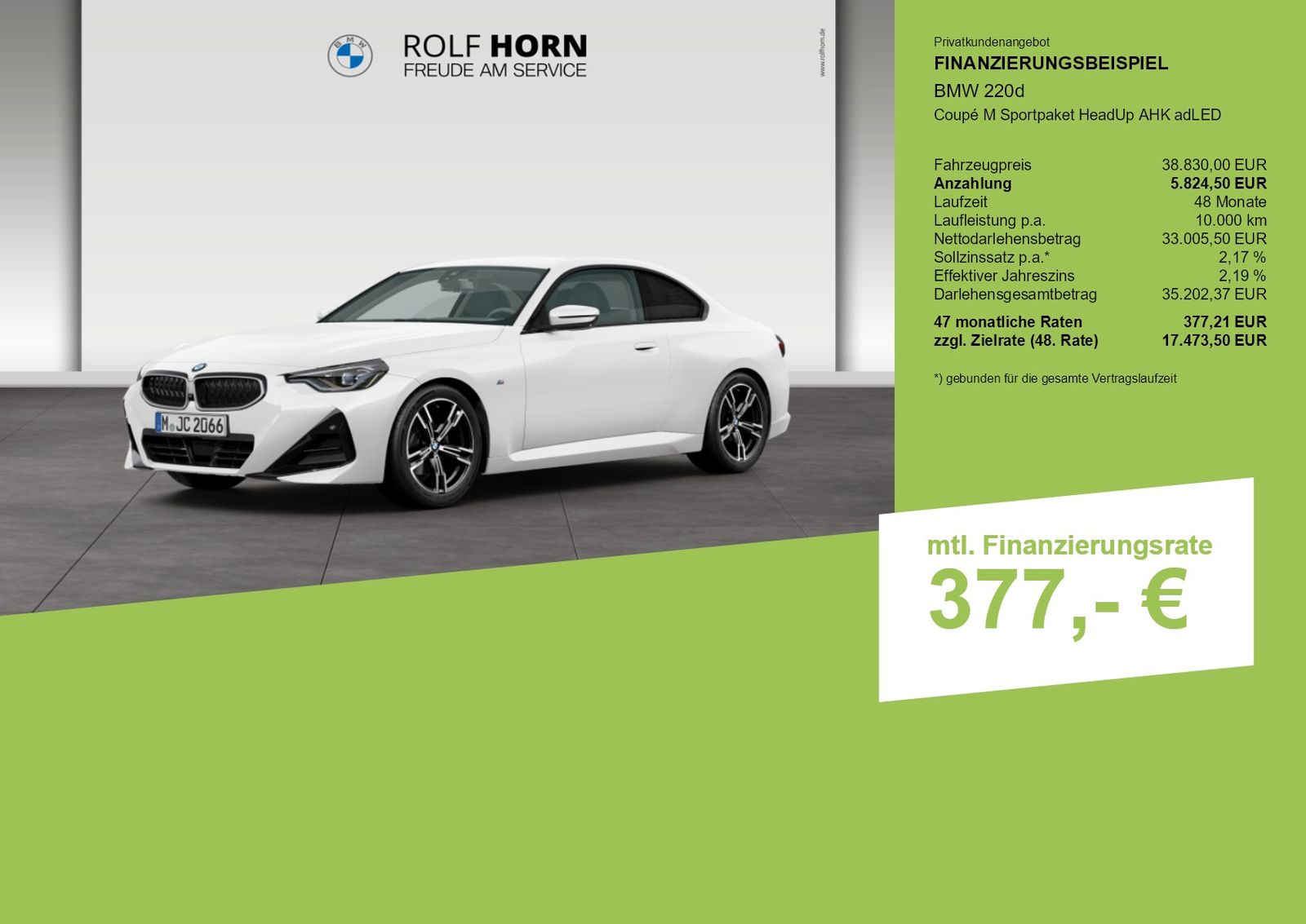 BMW 220d Coupé M Sportpaket HeadUp AHK adLED foto 3