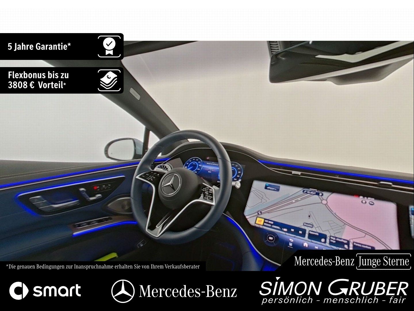 Fahrzeugabbildung Mercedes-Benz EQS 450+ AMG Manufaktur Leder 4*Massage 118kwh