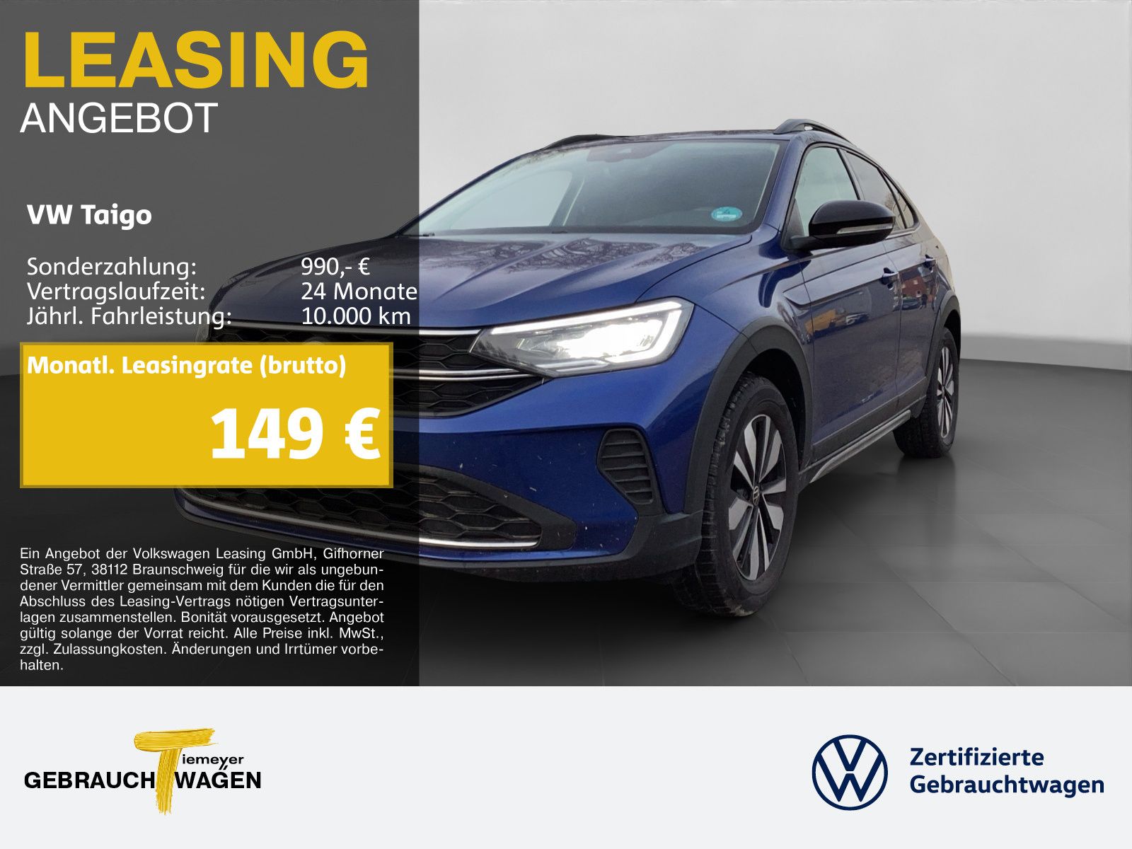 Volkswagen Taigo 1.0 TSI GOAL LED NAVI SITZHZ APP ACC LM16