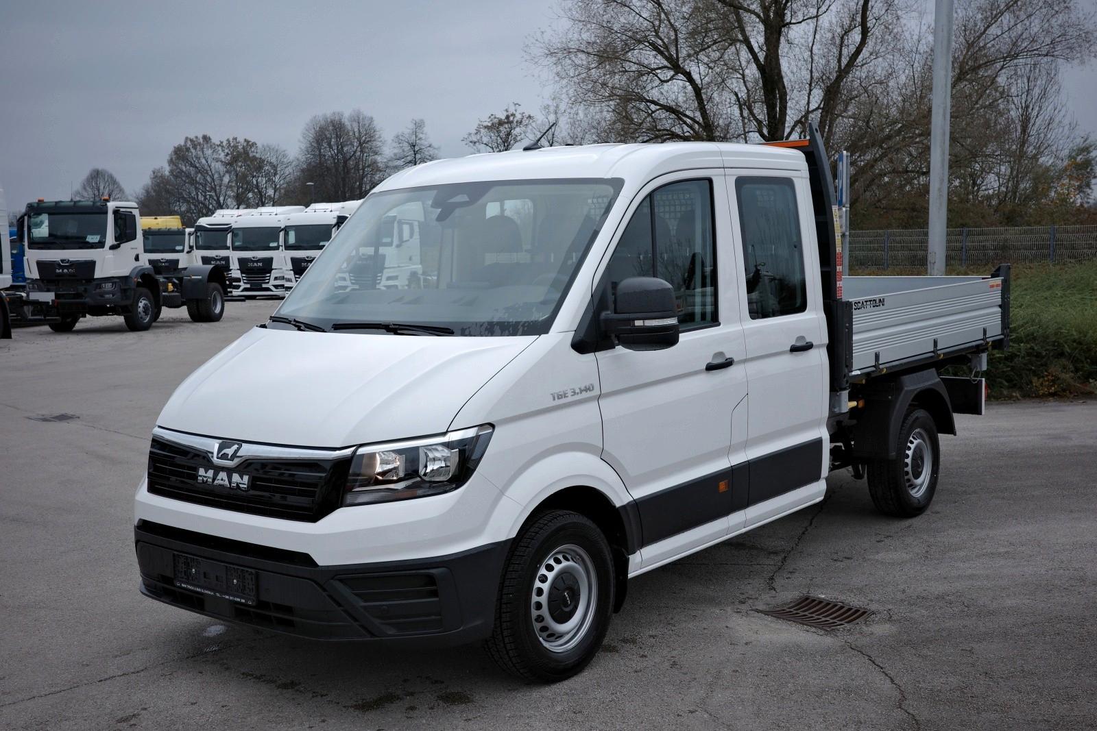 MAN TGE 3.140 L4 DoKa (3+4) 3-Seiten-Kipper