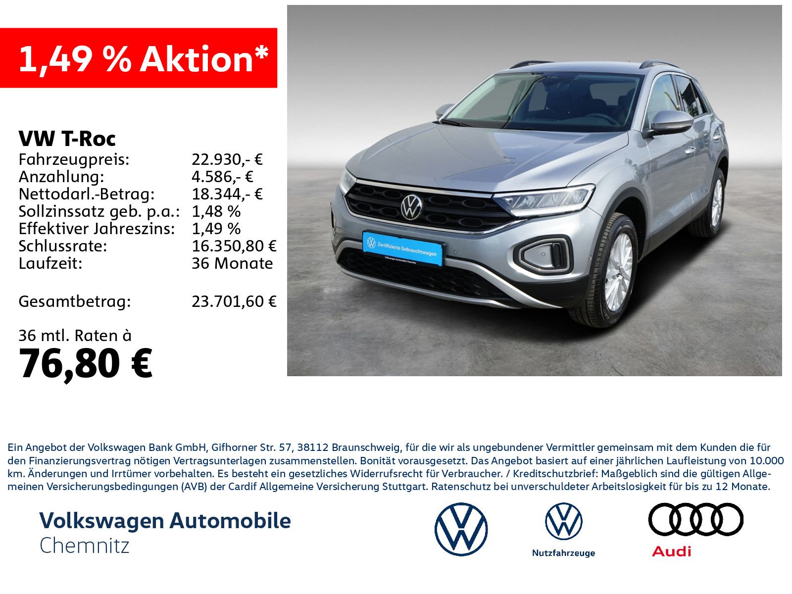 Volkswagen T-Roc 1.0 TSI Life AHK Park Assist SHZ LED foto 2