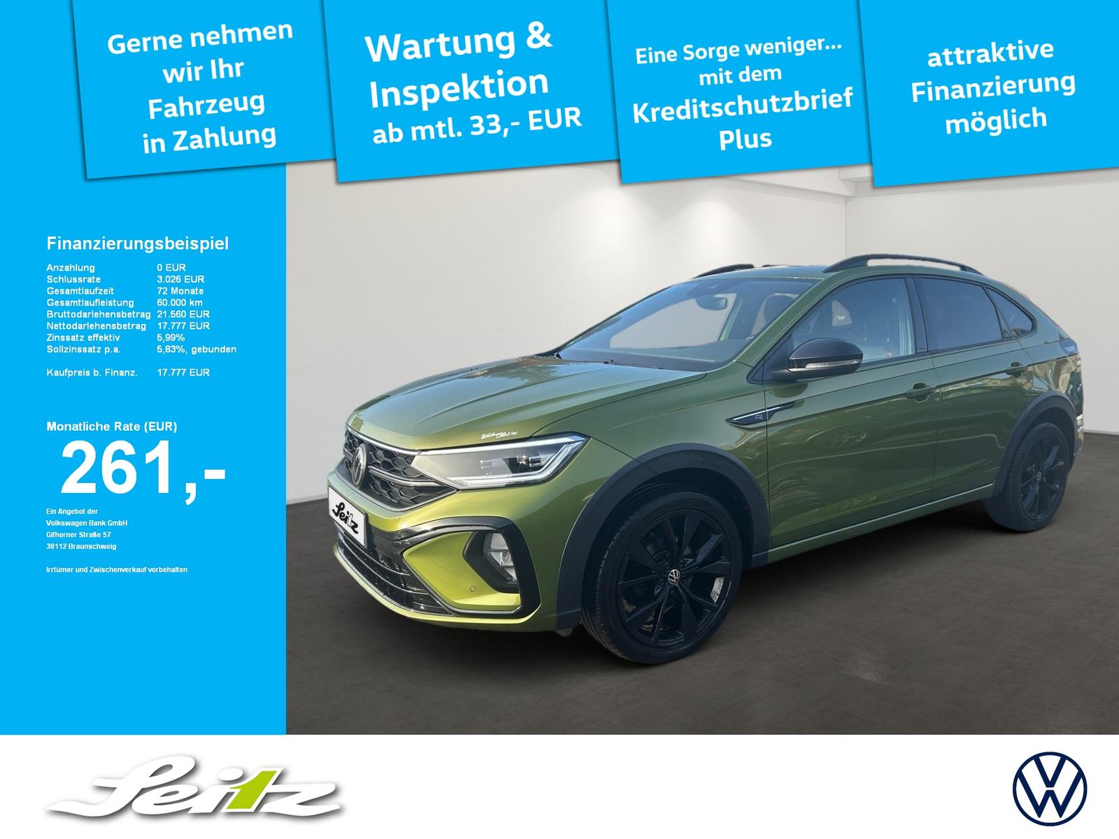 Volkswagen Taigo 1.0 TSI R-Line Matrix-LED. Rückfahrkamera.