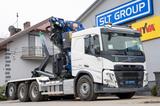 Volvo FM 500 tridem crane + hooklift