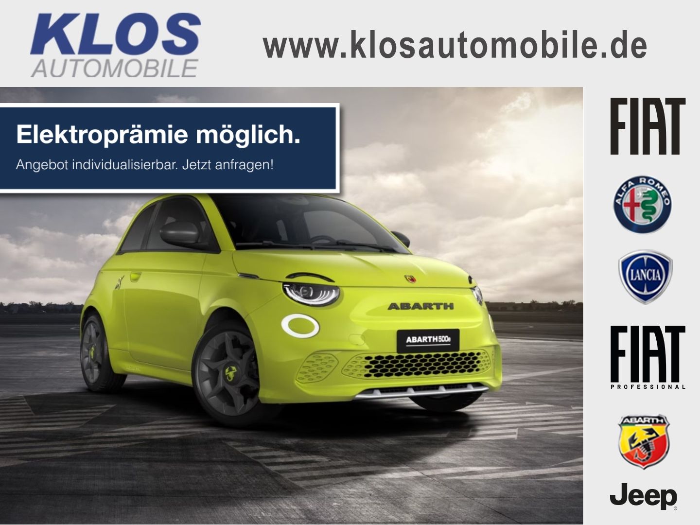 Abarth 500e 42kWh **ab 298,77€ leasen** NEUWAGEN