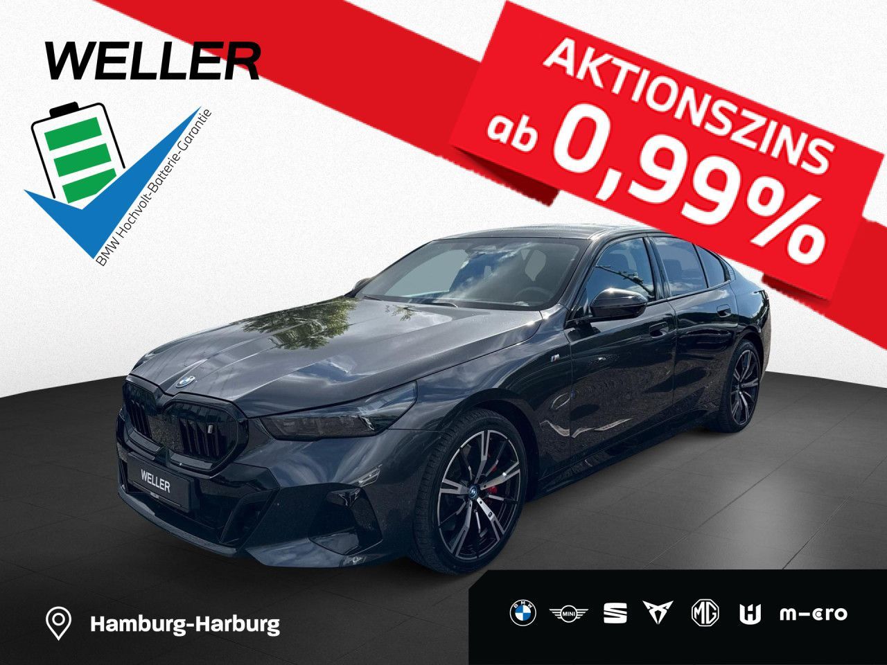 BMW i5 xDr 40 M SPORT PRO Pano,AHK,Leas.o.Anz.549,-