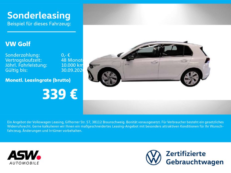 Volkswagen Golf GTE 1.5TSI eHybrid DSG LED Nav 360° HUD AHK