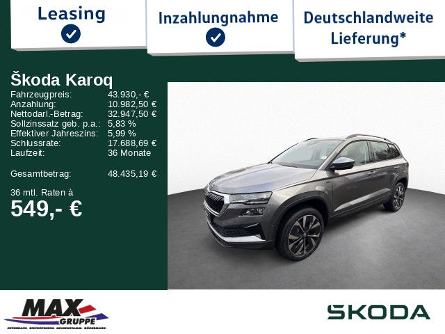 Karoq Tour 1.5 TSI 110kW 360°+PANO+AHK+NAVI+LED