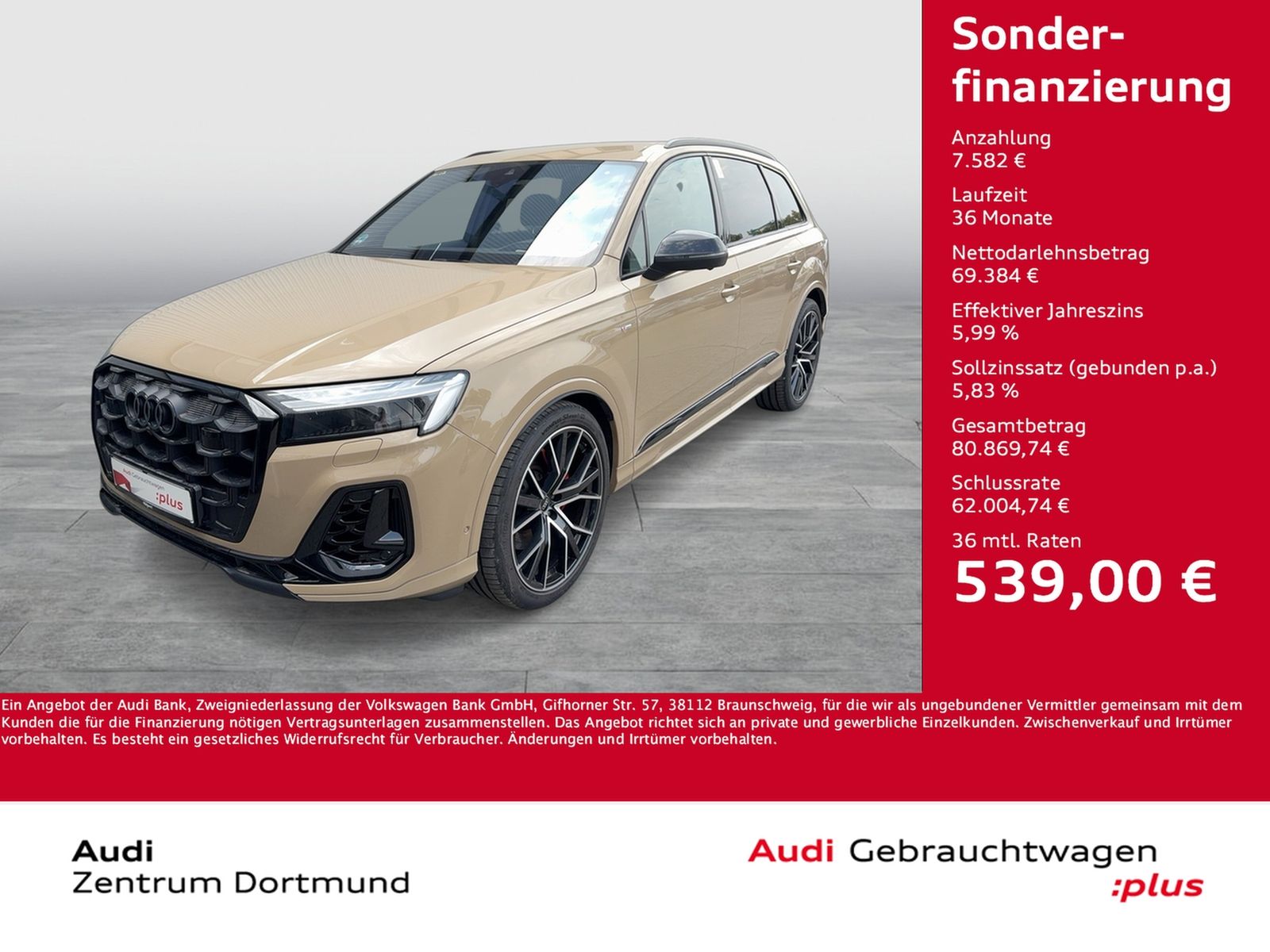 Audi Q7 quattro S LINE 7SITZE B&O AHK 360CAM ACC LM22 foto 2