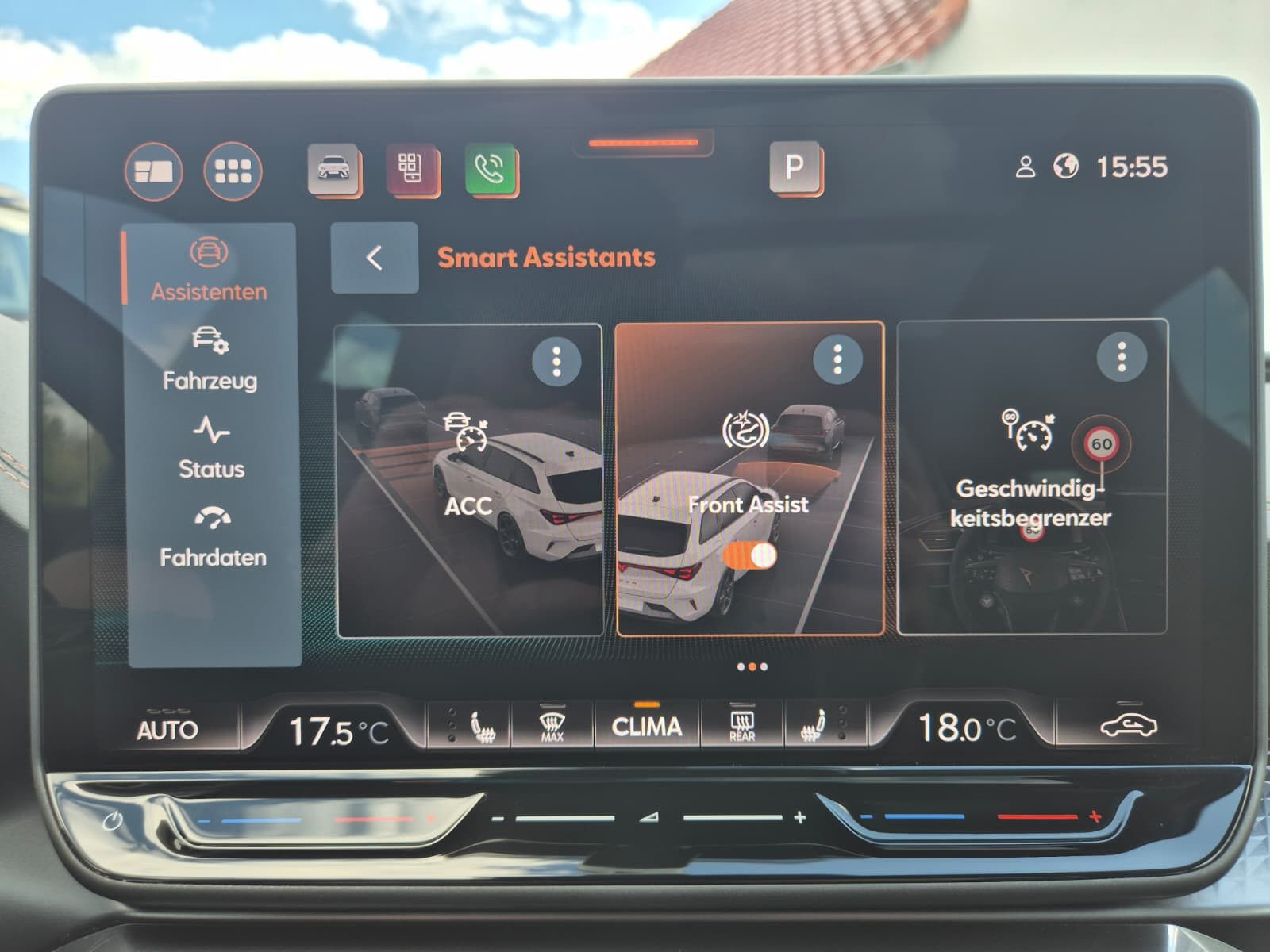Fahrzeugabbildung CUPRA Leon 1.5 eTSI PANO*DCC*MATRIX*DINAMICA*AHK*5JG.