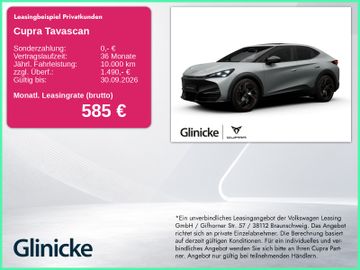 Cupra Leasingangebot: Cupra Tavascan VZ 4Drive 250 kW