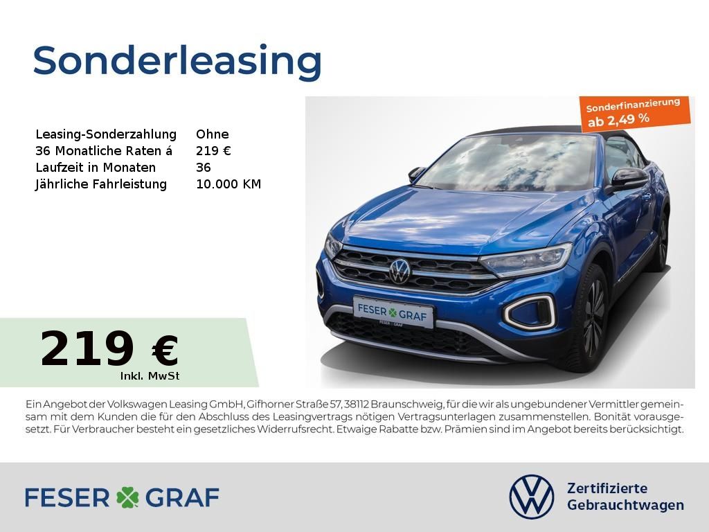 Volkswagen T-Roc Cabrio Goal 1.0 TSI Navi Kamera LED SiHz