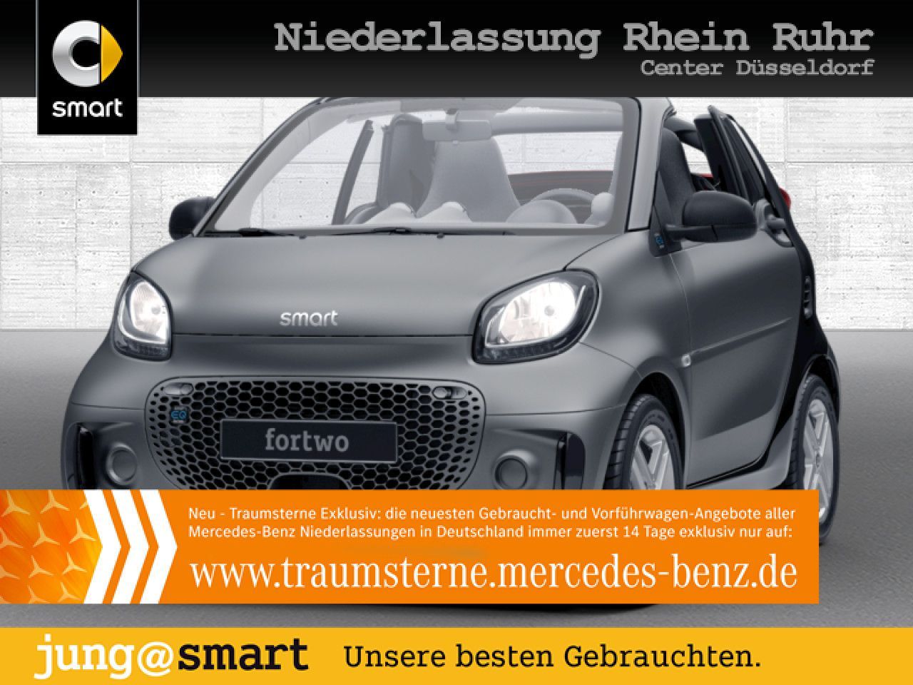 Smart fortwo EQ cabrio/22kW/Cool&Audio/+Paket/Tempo/