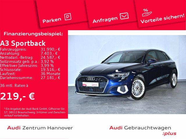 Audi A3 Sportback Advanced 30 TFSI virtual LED Phone