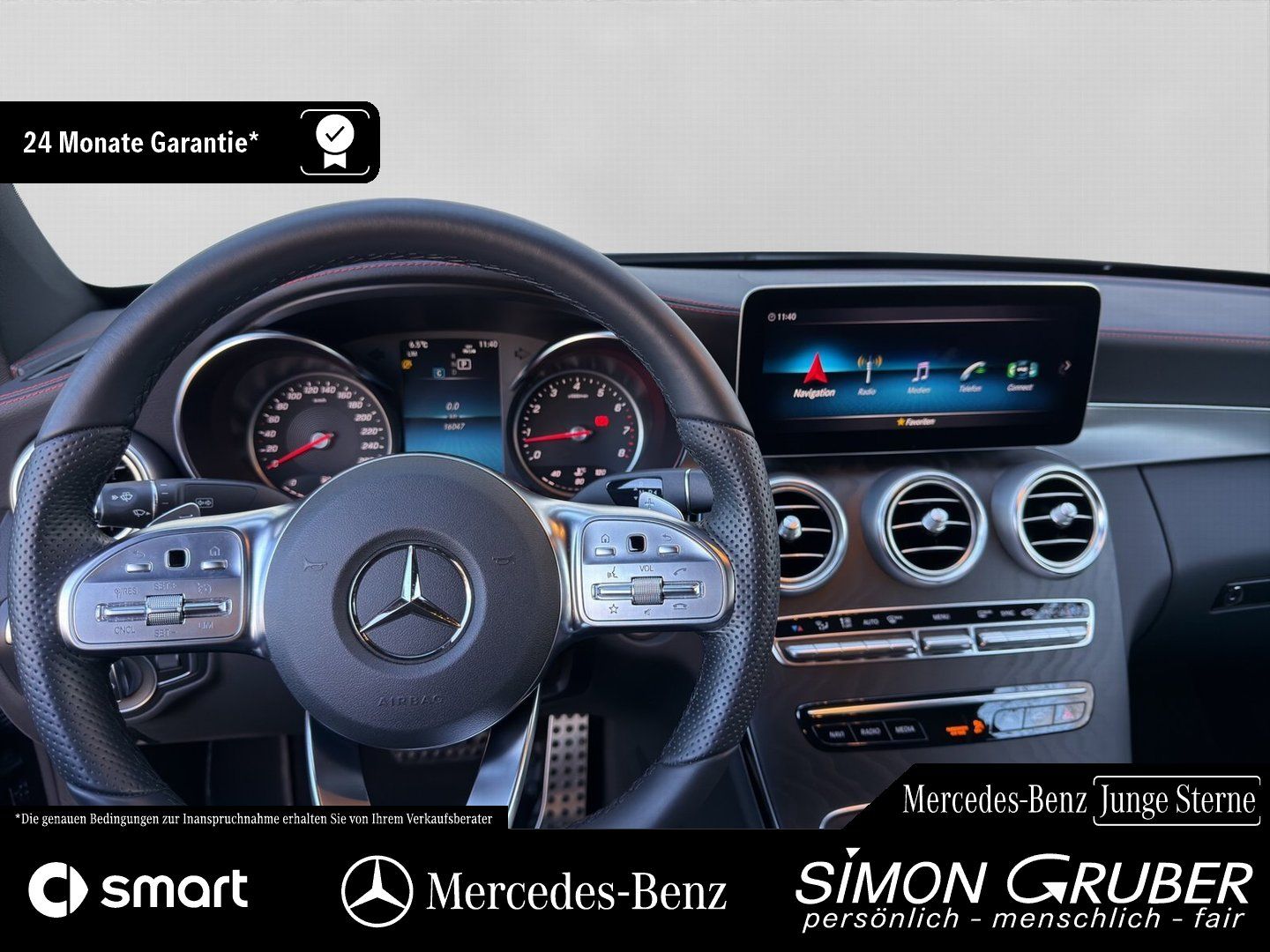 Fahrzeugabbildung Mercedes-Benz C 180 Coupé 2*AMG PLUS Night AHK SHZ LED Kamera